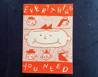 Everything You Need riso printed zine