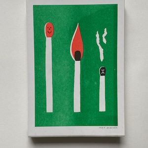 burn out match riso print