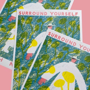 Surround Yourself With Nature A3 riso print image 5