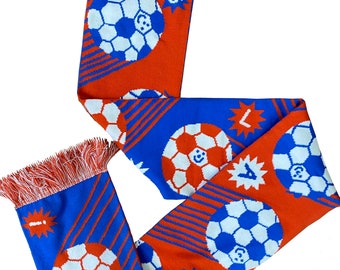 ¡Golazo! Bufanda de fútbol con ilustraciones geniales