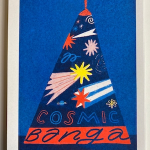 Small Cosmic Banga firework riso print image 2