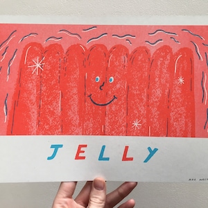 A4 2 farbiger Jelly Risograph Druck