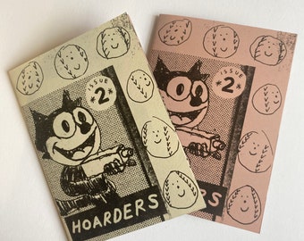 Hoarders Issue 2 riso printed zine