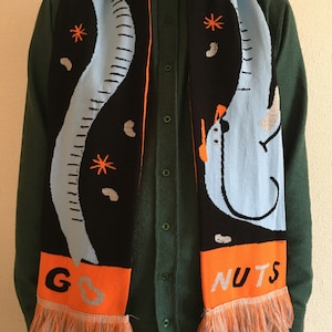 Go Nuts Elephant tight knit scarf image 9