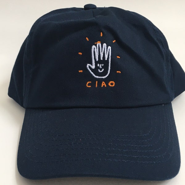 CIAO navy blue embroidered cap