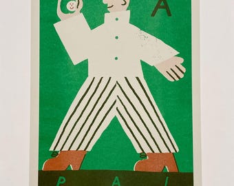 A Pal A3 risograph print