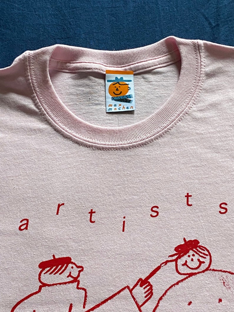 Artists are the smartist t-shirt in white or pink image 7