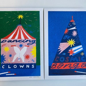 Small Cosmic Banga firework riso print image 6