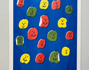 How do you like these apples 3 colour riso print