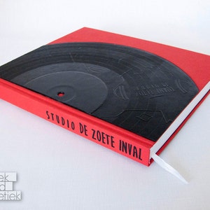 CUSTOMIZABLE Large Vinyl Record Notebook image 1