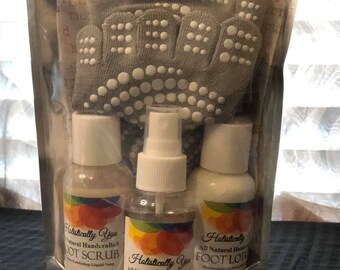 All Natural Handcrafted Foot Spa Set (scrub/mist/lotion)