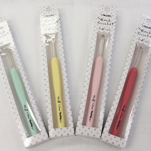 Bead Crochet Hook With Cushion Grip Tulip Brand Crochet Hook Etsy