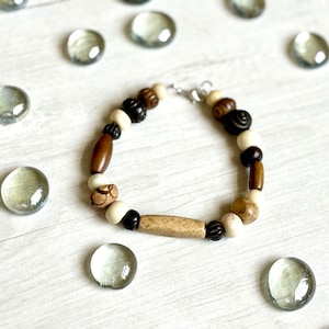 Unisex Bone Bracelet, Bone Bead Bracelet, Bohemian Bracelet, Boho Jewelry, Gift Ideas, Fashion Jewelry, Handmade Bracelet, Bone Jewelry