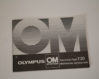 Olympus Electronic Flash T20 Operating Instructions, Vintage Olympus Flash Instructions