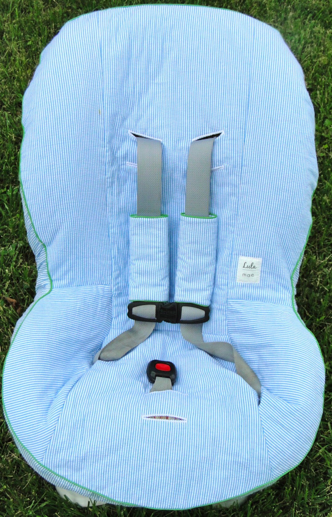 Custom Car Seat Cover and Matching Buckle Covers Etsy