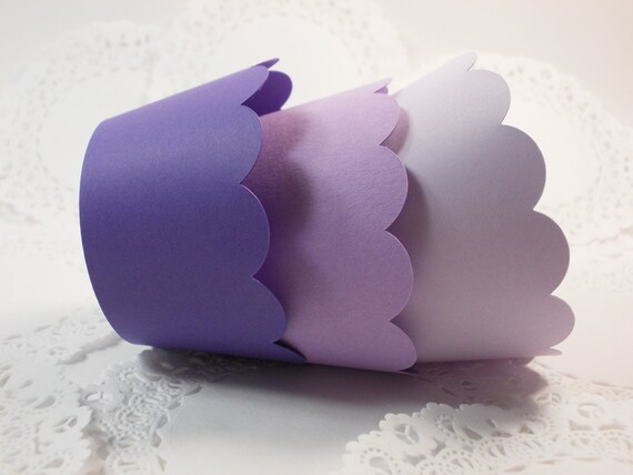 Purple Cupcake Wrappers, Lavender Cupcake Holders, Birthday Party, Wedding, Shower, All Occasion, Set of 12, Standard Size Il_570xn