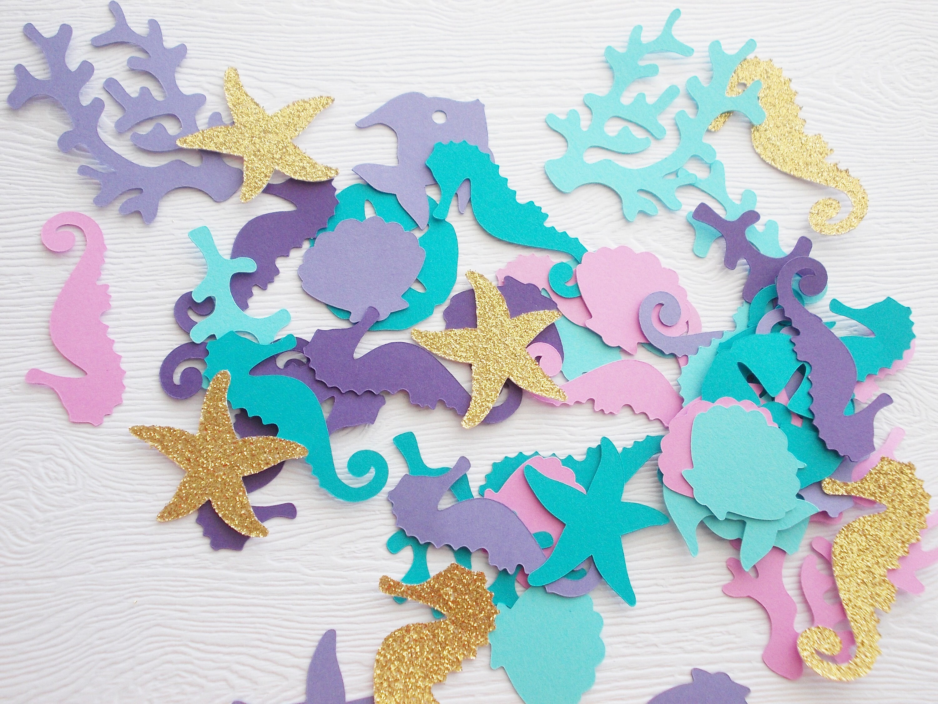Under the Sea Party Decorations, Confetti, Nautical Birthday Party, G…