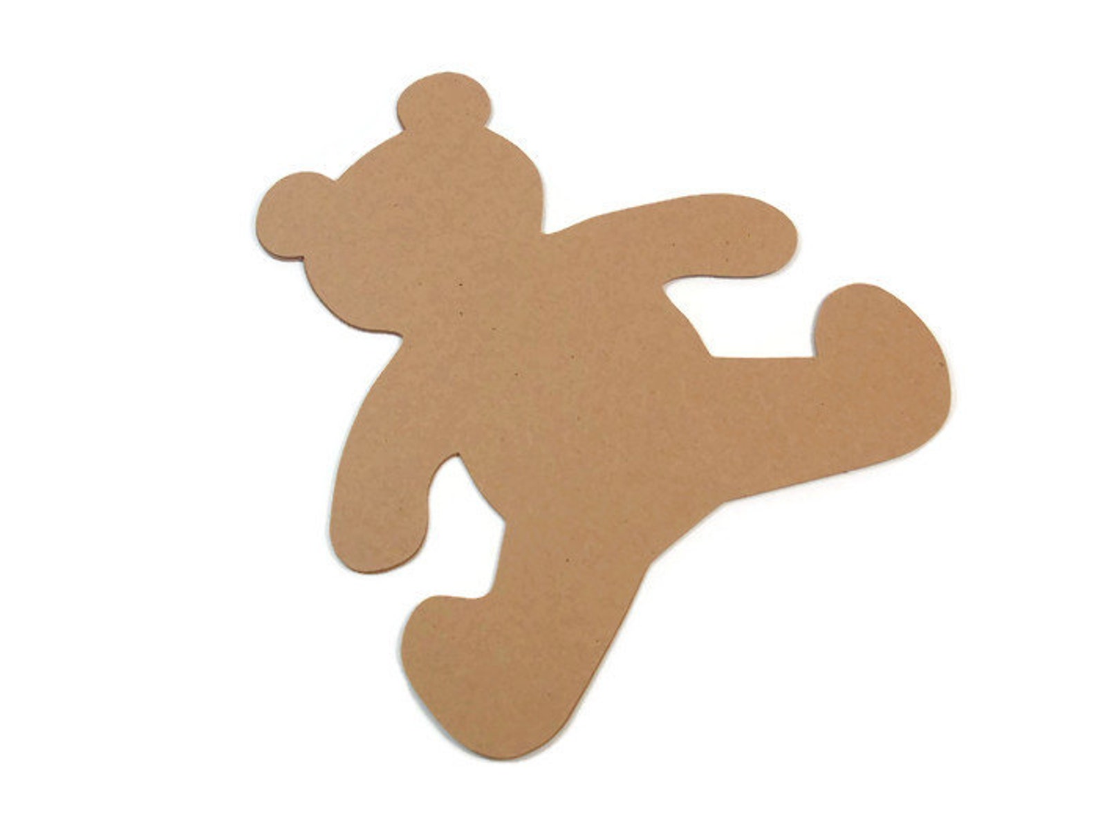 Brown Kraft Teddy Bear Cutouts Party Decoration 3.5 | Etsy