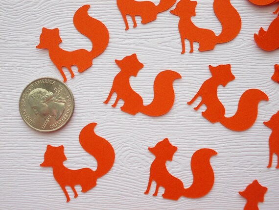 Woodland Animal Party Decoration Fox Confetti Choice Of Etsy
