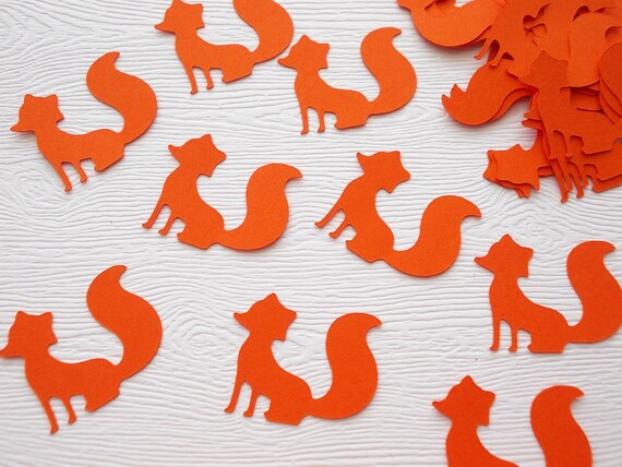 Woodland Animal Party Decoration Fox Confetti Choice Of Etsy