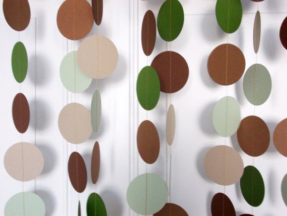 Camo Garland, Party Paper Cicle Garland, Camouflage Garland, Boy Birthday Party, All Occasion, Party Decoration Il_570xn