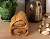 Handmade wood trinket box, Hobbit Jewelry Drawers, Rustic jewelry storage, woodland box