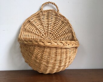 Wicker Wall Pockets With Photos - Small Wall Pocket Basket Wicker Wall Pockets With Photos - Small Wall Pocket Basket