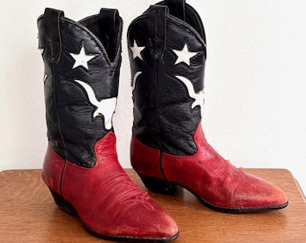 Vintage Laredo Kids Cowboy Boots 1990s Size 9