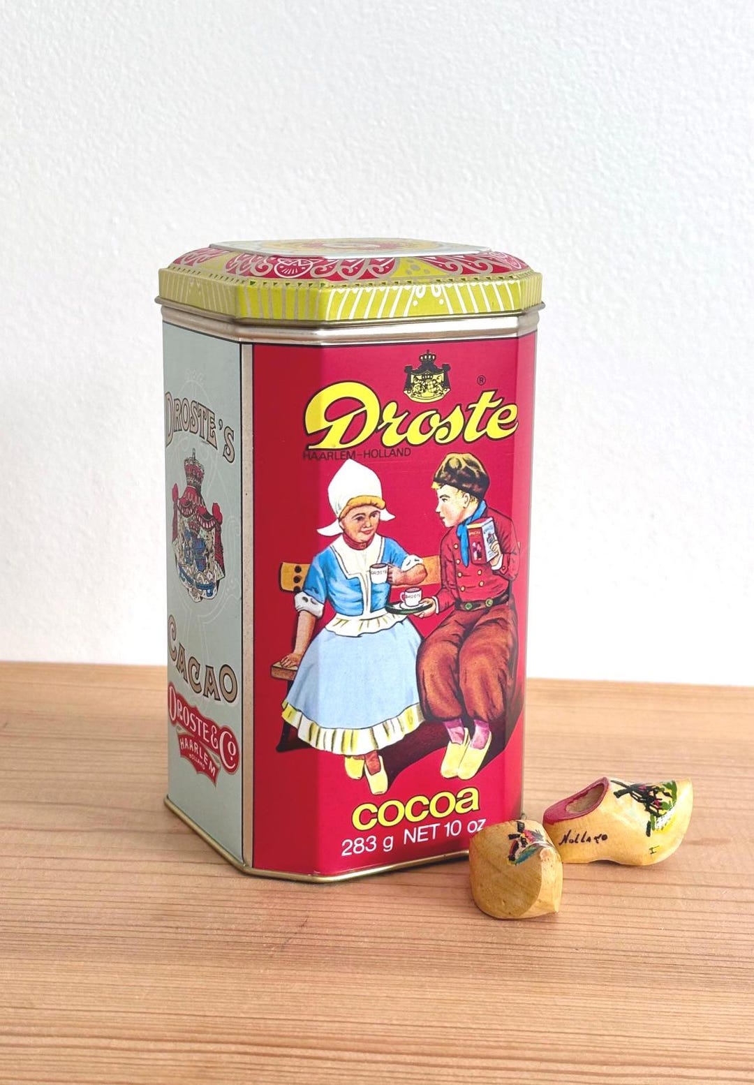 Vintage Droste's Cacao 10 Oz. Tin, Cocoa Powder Box 1984 - Etsy