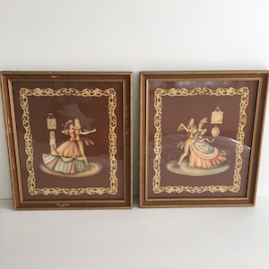 Donald Art Co. Framed Litho Prints, 14&quot; x 16&quot;, Dancing Couples, Bridgerton Aesthetic