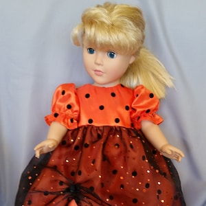 Halloween dresses for American Girl and 18 inch dolls