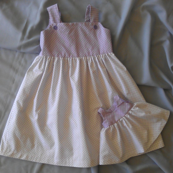 Matching sundress ensemble for girls and dolls
