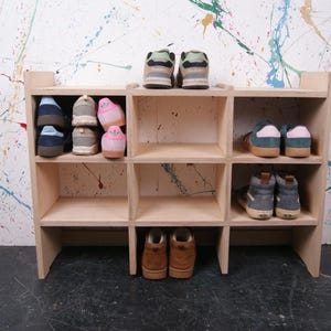 Birch Ply Shoe Storage Unit bild 1