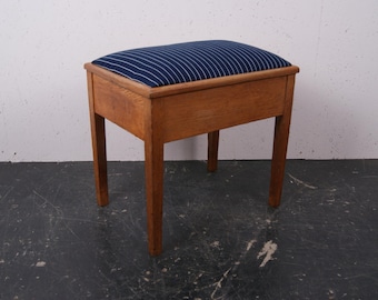 Upholstered Wooden Stool