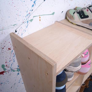 Birch Ply Shoe Storage Unit bild 8