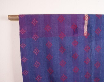 Puple, Pink and Blue Indian Kantha