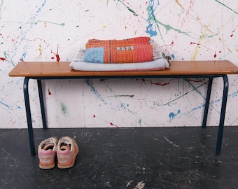 Customised Metal Legged Benches with Wooden Tops