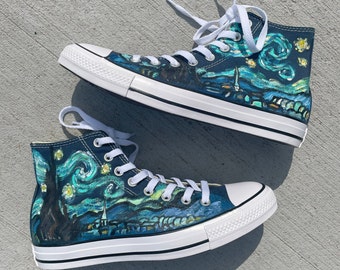 Custom Van Gogh Starry Night Converse