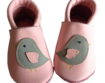 Crawling Shoes bird leather Slippers Slippers