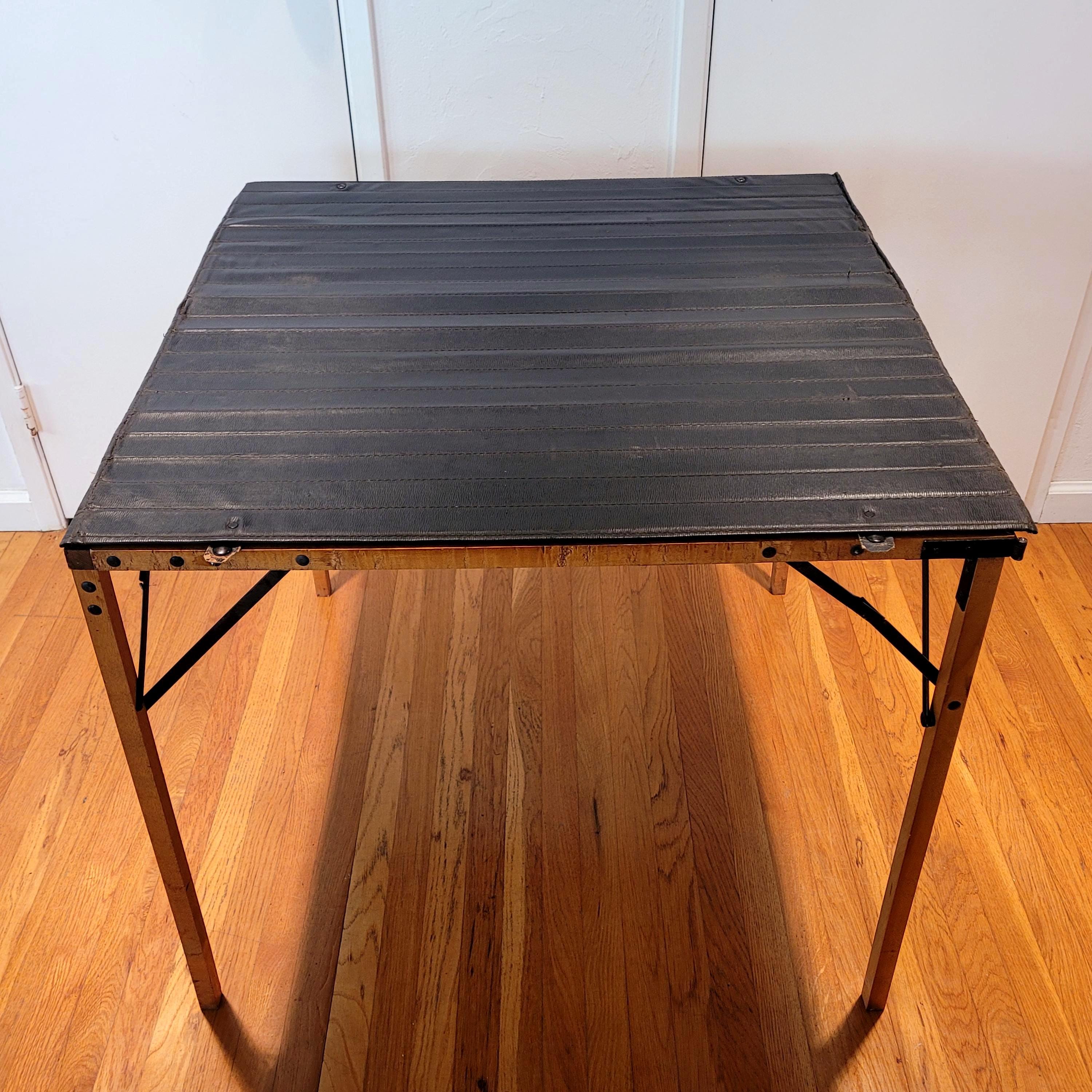 Vintage Metal Folding Picnic Table - Etsy