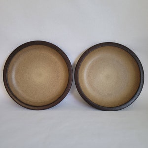 Edith Heath Ceramics "Mojave Glaze" 11 inch Dinner Plate Red with Tan Mid Century Tableware Vintage Heath Sausalito Pottery Engagement Gift