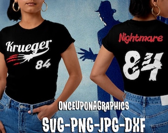 Krueger Jersey svg, Nightmare On Elm Street Shirt, Freddy Krueger shirt, Freddy Krueger, Freddy svg, Horror svg, Horror shirt, Halloween png