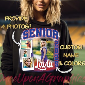 Custom Senior Photo Shirt PNG, Graduation Gift (Digital Download)