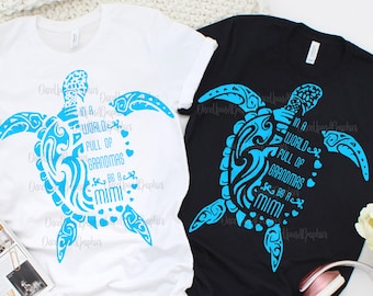 Sea Turtle Mimi SVG: Grandma Shirt Design (Digital Download)