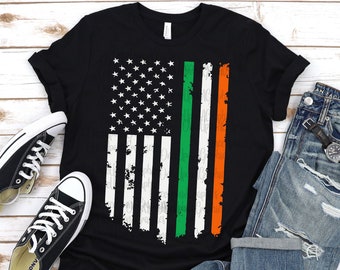 Distressed Irish American Flag SVG: St Patricks Day (Digital Download)
