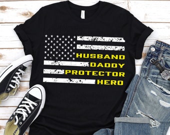 Hero Dad American Flag SVG: Father's Day Shirt Design (Digital Download)