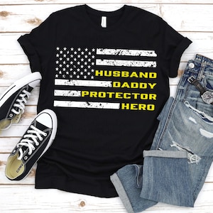 Hero Dad svg, Father&#39;s Day svg, Dad is My Hero Shirt, Dad svg, American Flag Fathers Day, Sublimation, Happy Fathers Day svg, dxf, png