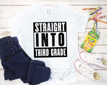 Third Grade Shirt SVG: Back to School Design (Digital Download)