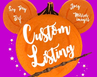 Custom Listing SVG, PNG, DXF, Custom Cut Files, Iron On, Cricut, Silhouette