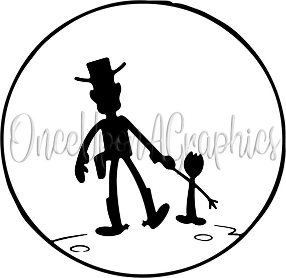 Disney Pixar Toy Story 4 Woody Forky Silhouette Holding Etsy